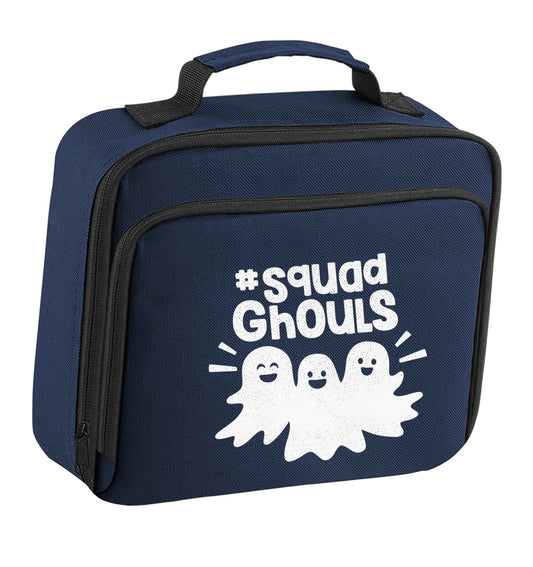 Squad ghouls Kit insulated navy lunch bag cooler