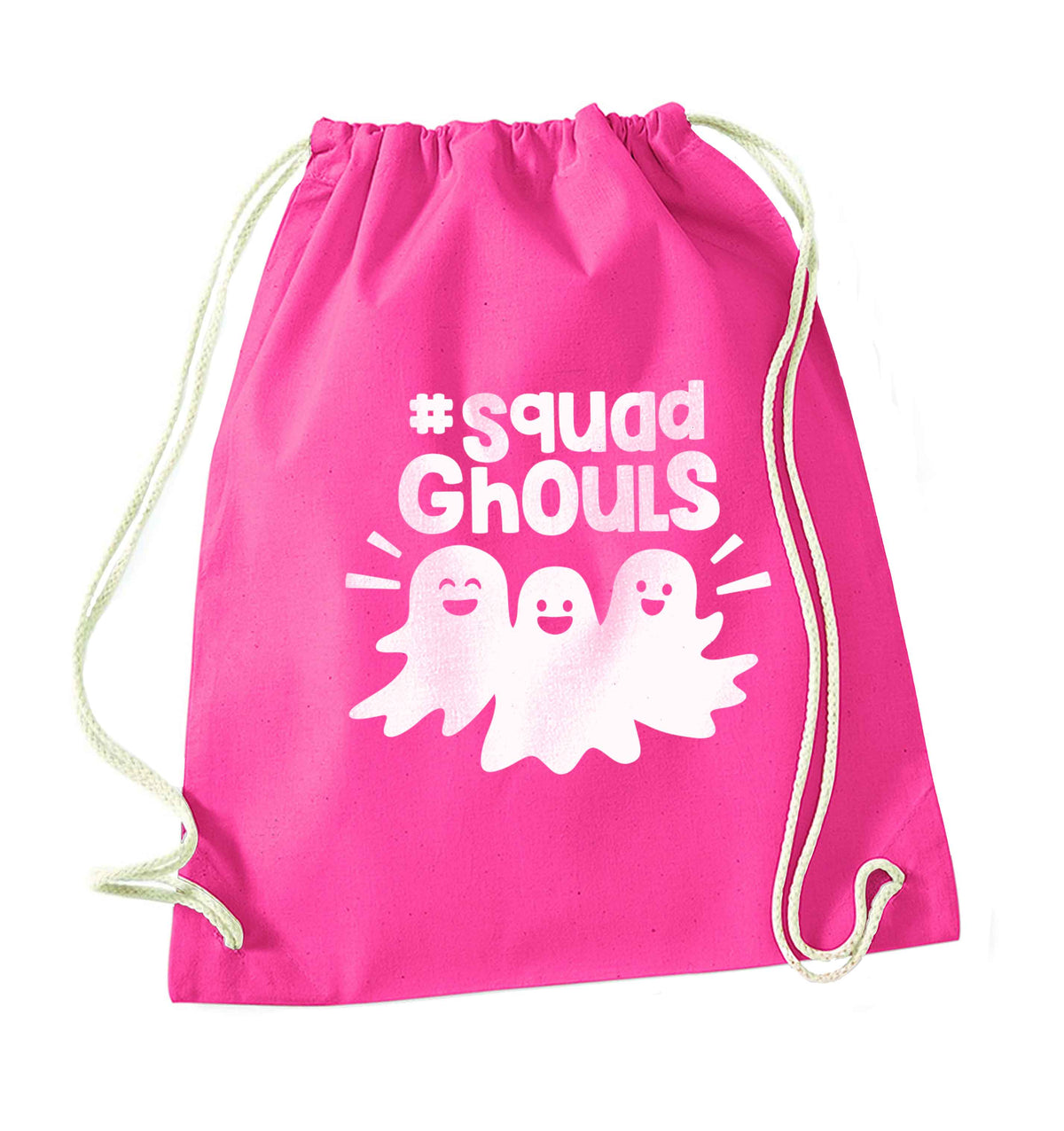 Squad ghouls Kit pink drawstring bag