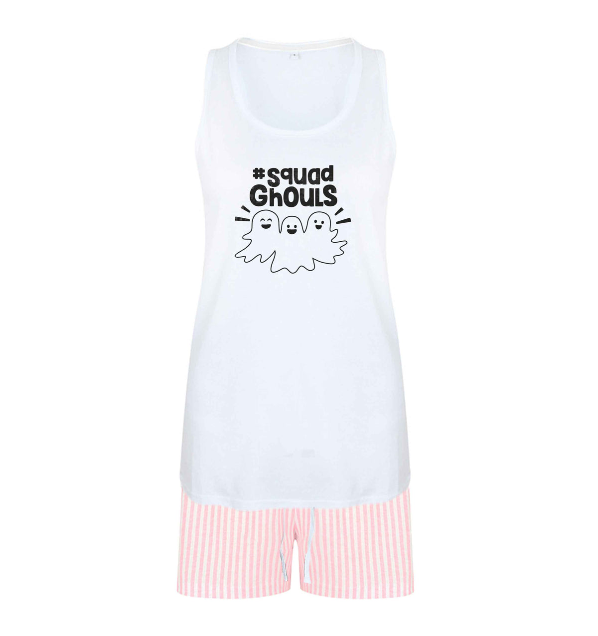 Squad ghouls Kit size XL women's pyjama shorts set in pink 