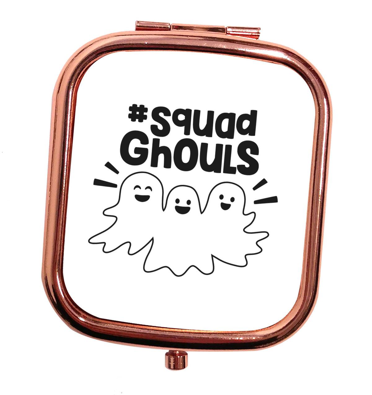 Squad ghouls Kit rose gold square pocket mirror