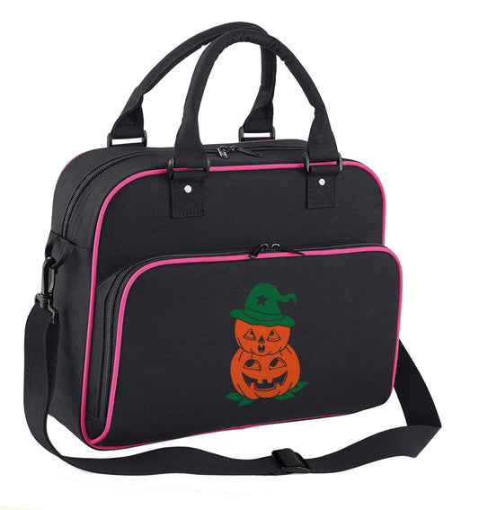 Pumpkin stack Kit children's dance bag black with pink detail