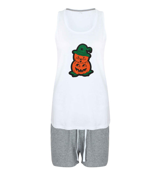 Pumpkin stack Kit size XL women's pyjama shorts set in pink 