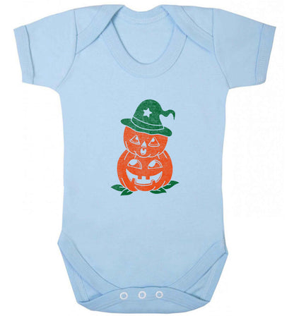 Pumpkin stack Kit baby vest pale blue 18-24 months