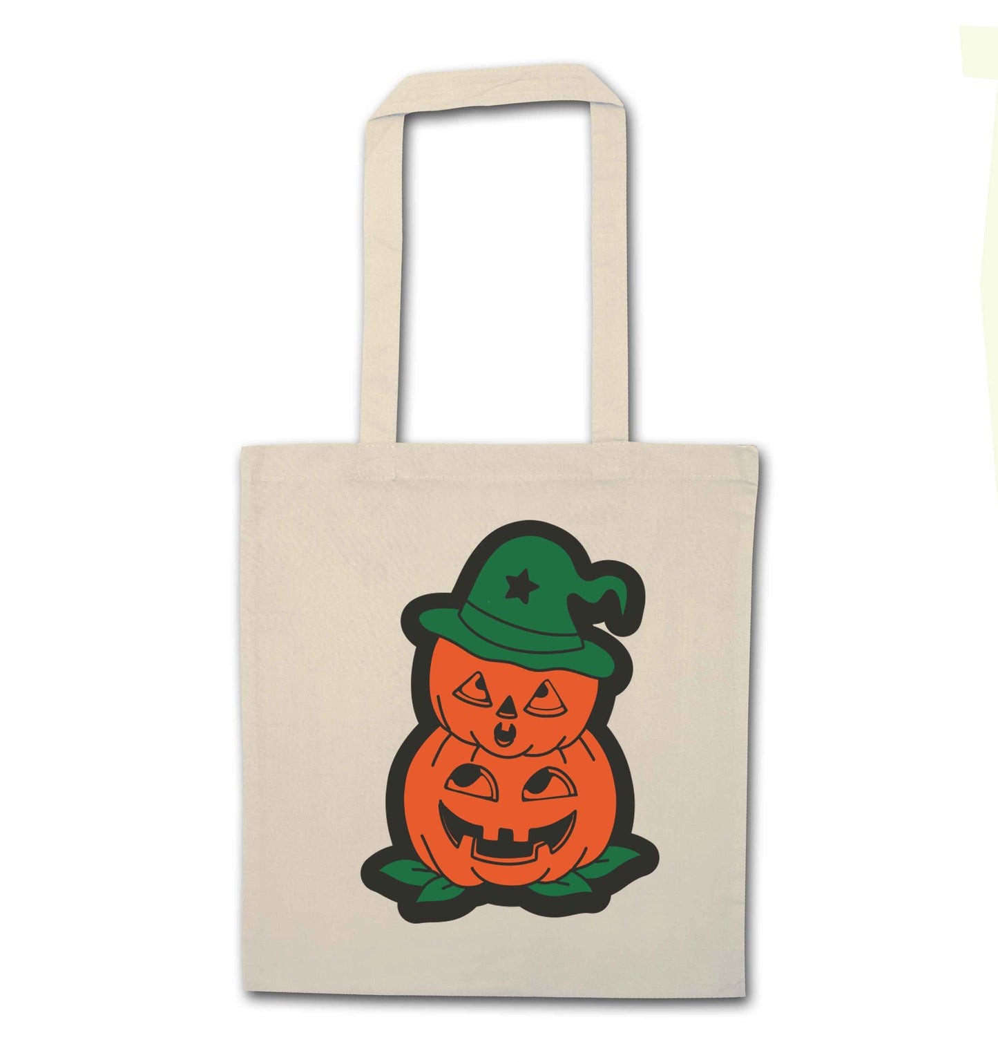 Pumpkin stack Kit natural tote bag