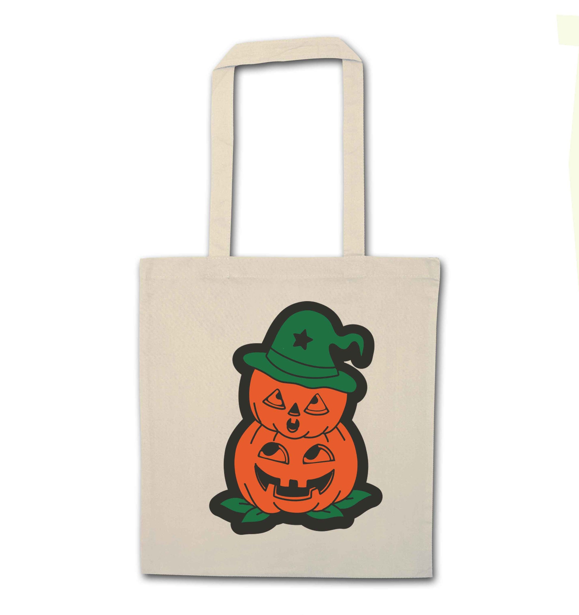 Pumpkin stack Kit natural tote bag