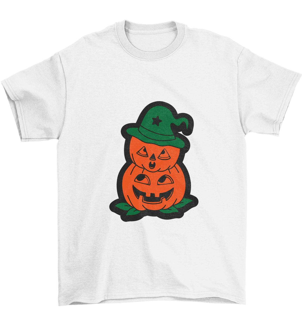 Pumpkin stack Kit Children's white Tshirt 12-13 Years