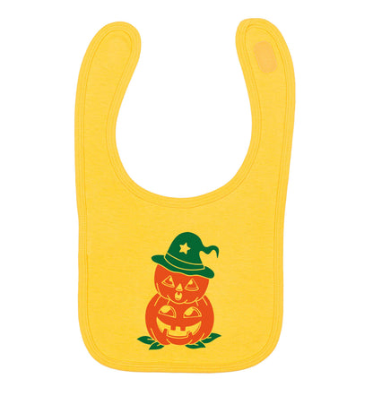 Pumpkin stack Kit yellow baby bib