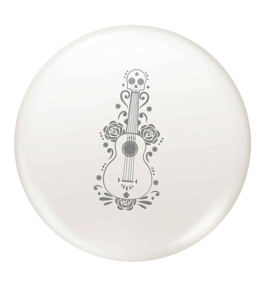 Guitar skull illustration small 25mm Pin badge
