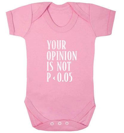 Your opinion is not P < 0.05baby vest pale pink 18-24 months