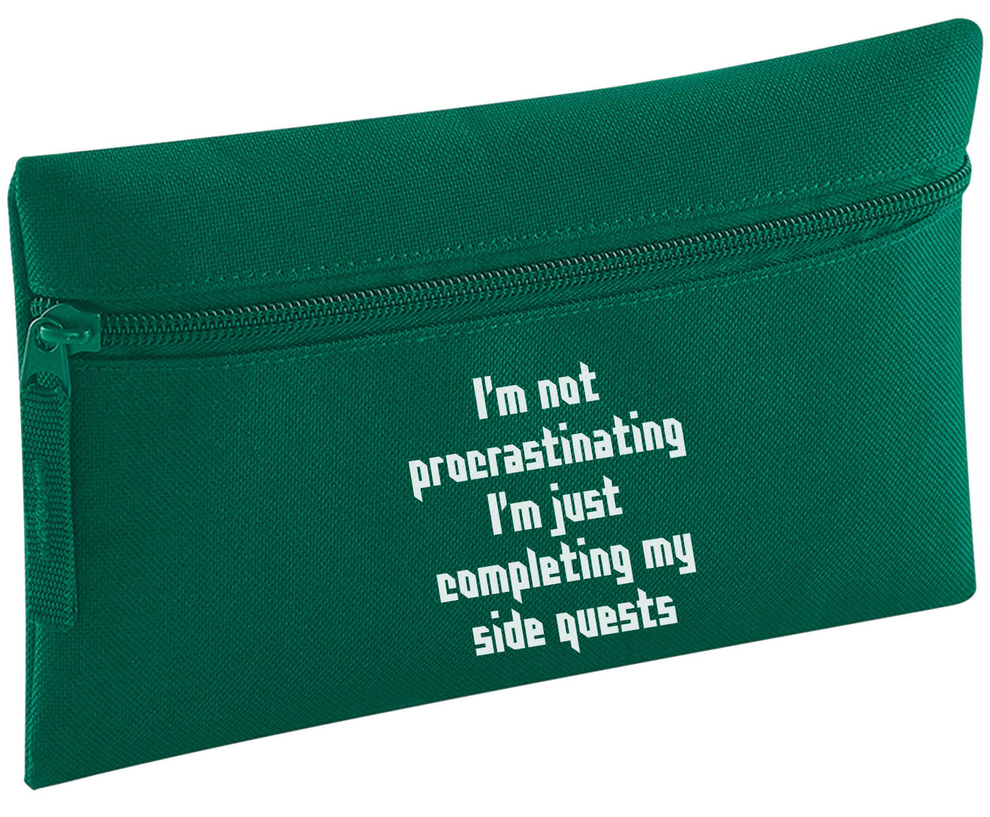 I'm not procrastinating I'm just completing my side quests pencil case