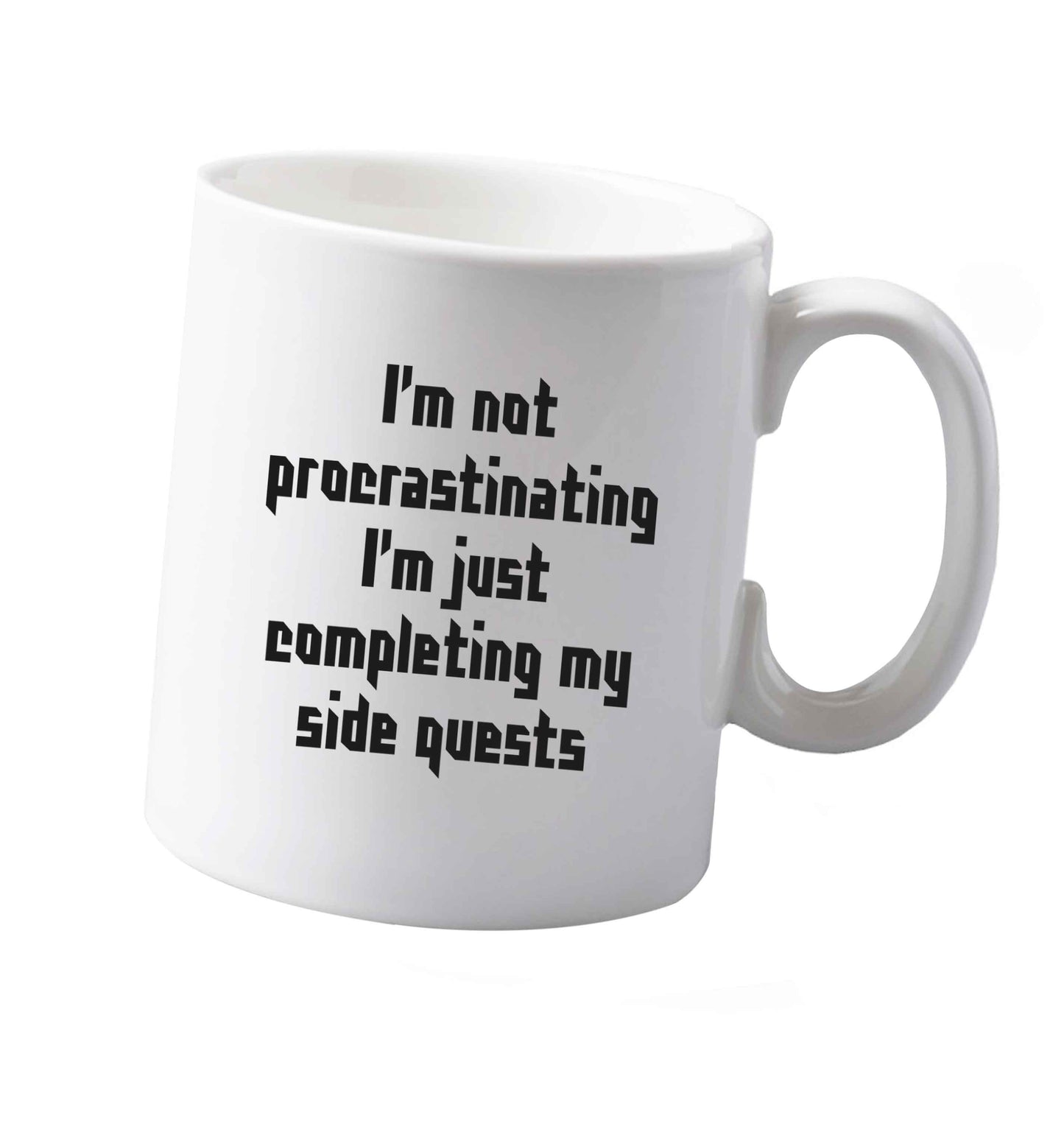 10 oz I'm not procrastinating I'm just completing my side quests ceramic mug both sides