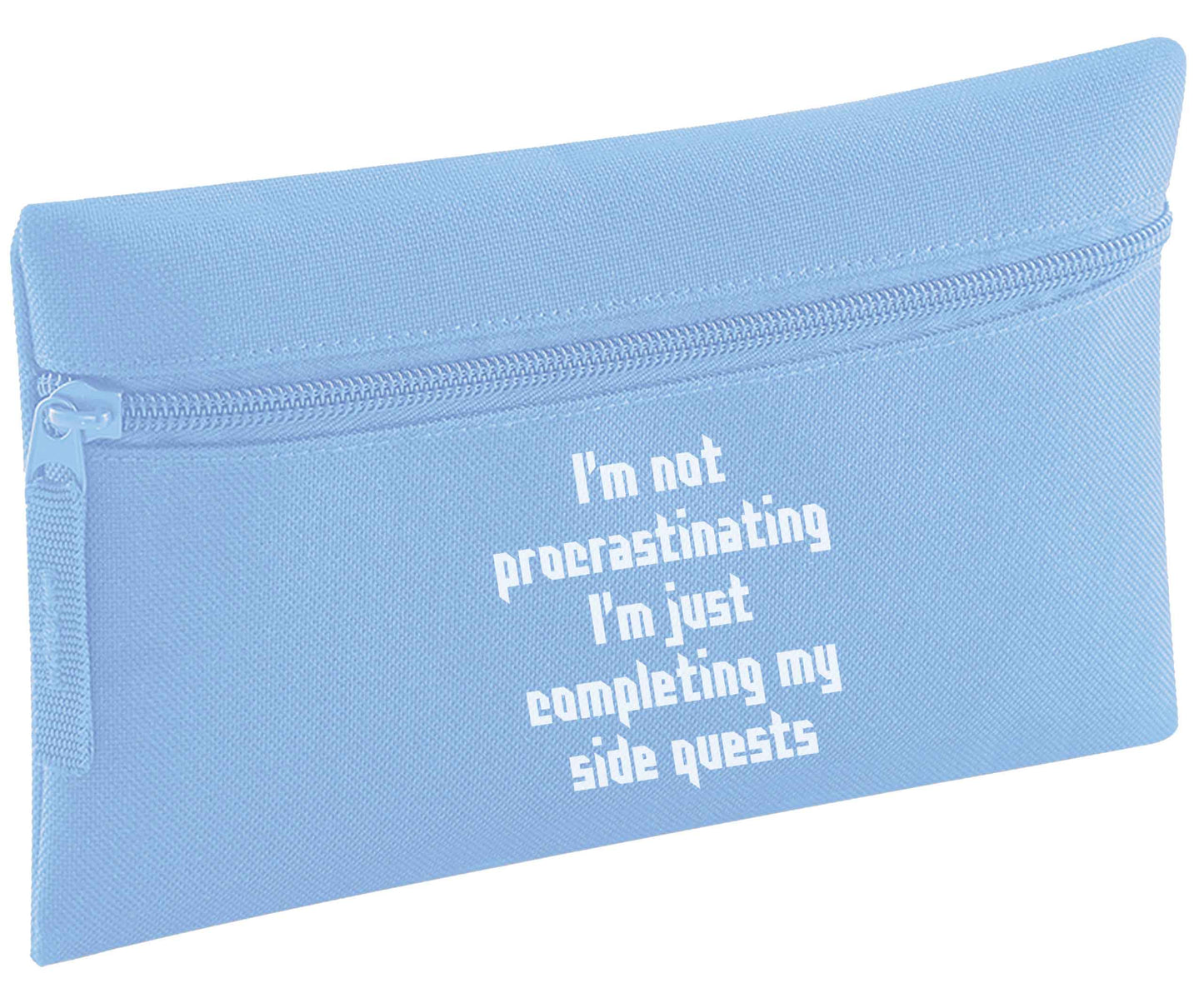 I'm not procrastinating I'm just completing my side quests pencil case