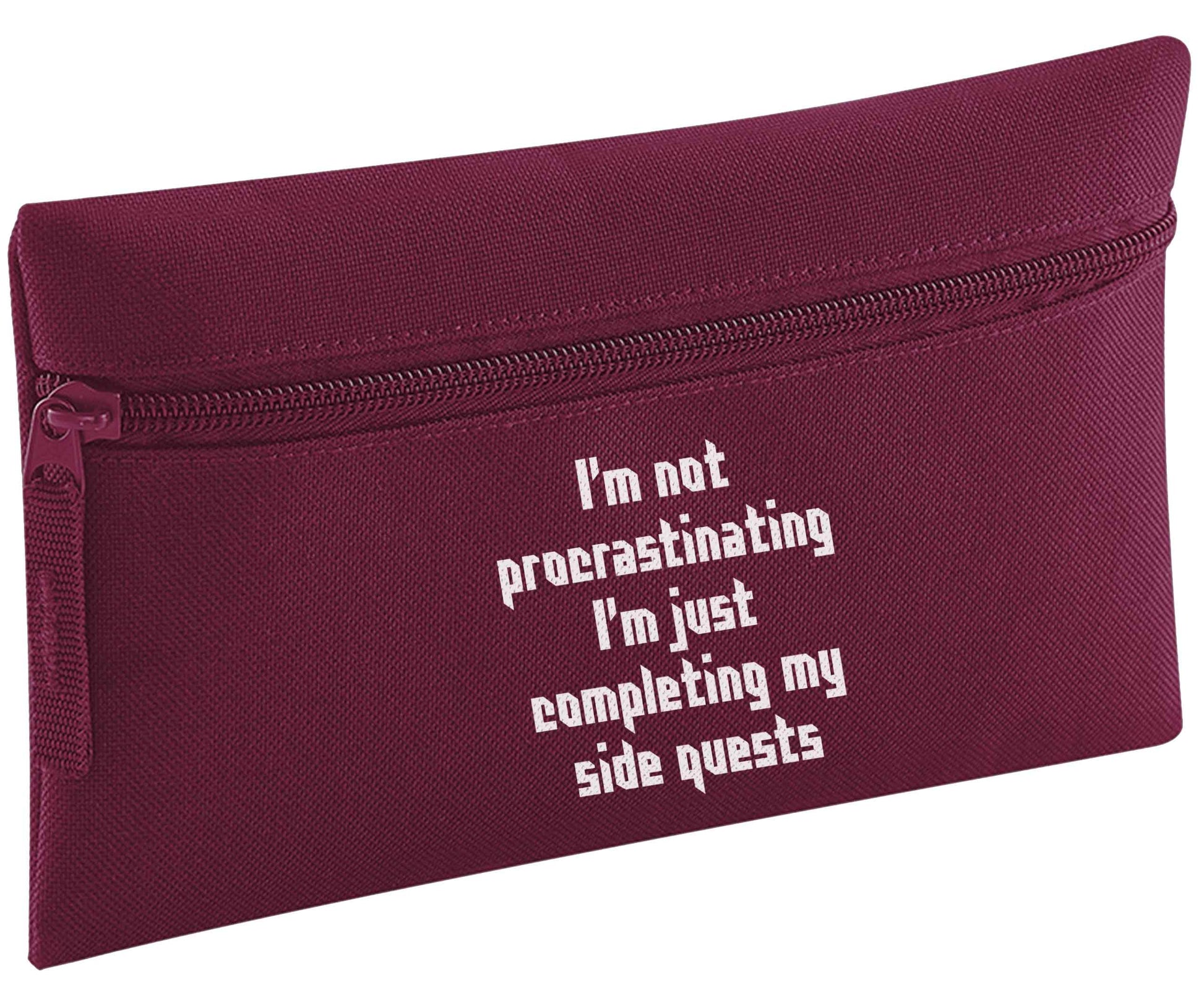 I'm not procrastinating I'm just completing my side quests pencil case