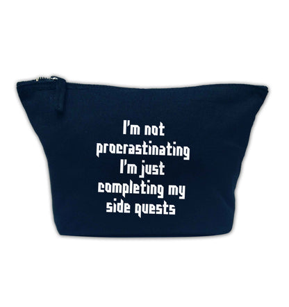 I'm not procrastinating I'm just completing my side quests navy makeup bag