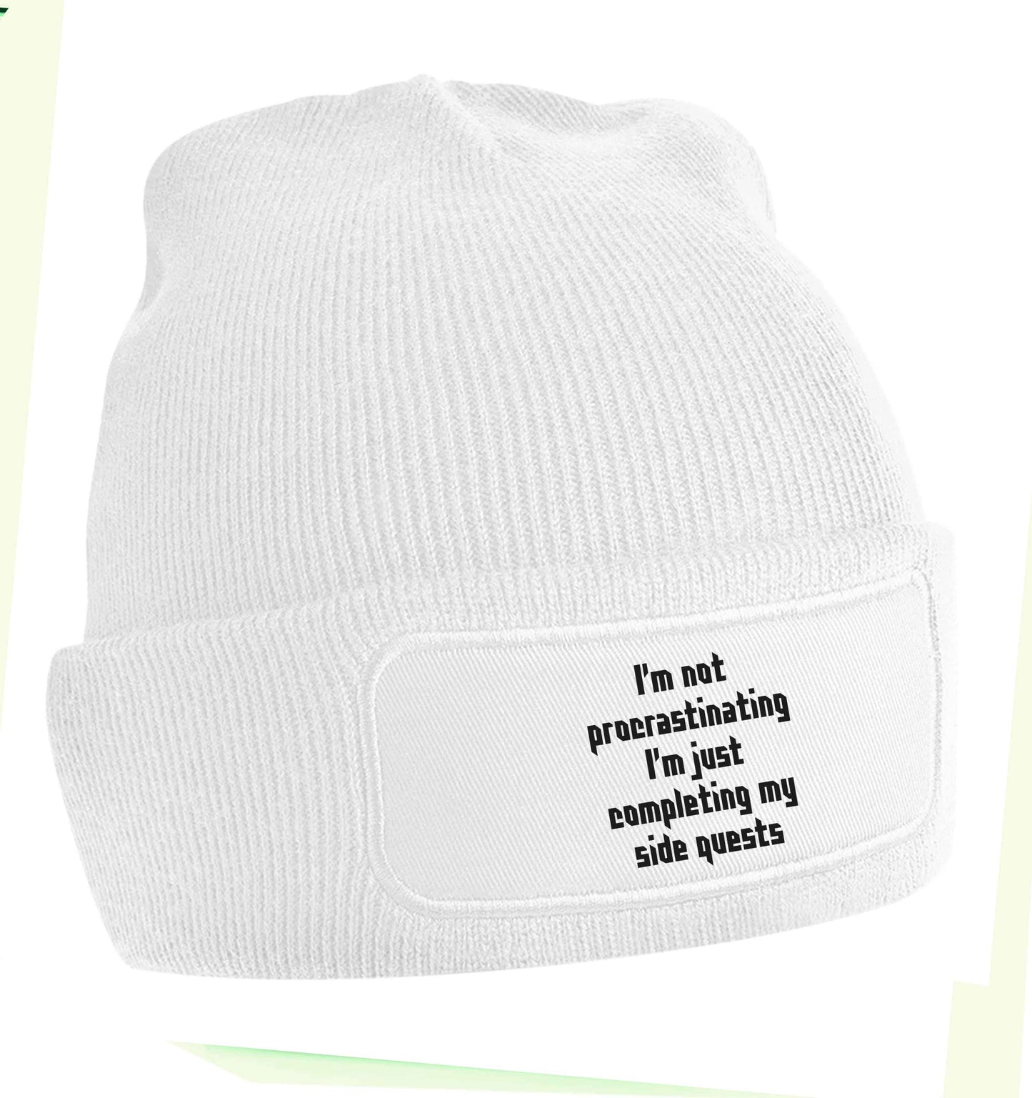 I'm not procrastinating I'm just completing my side quests beanie hat
