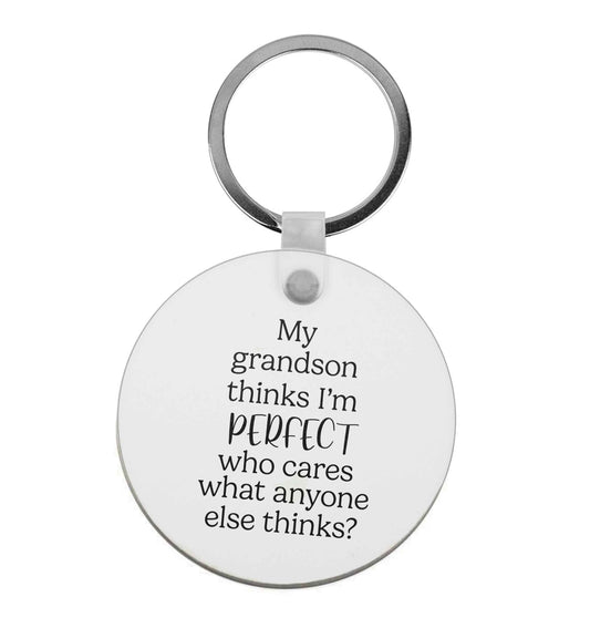 My grandson thinks I'm perfect |  Keyring