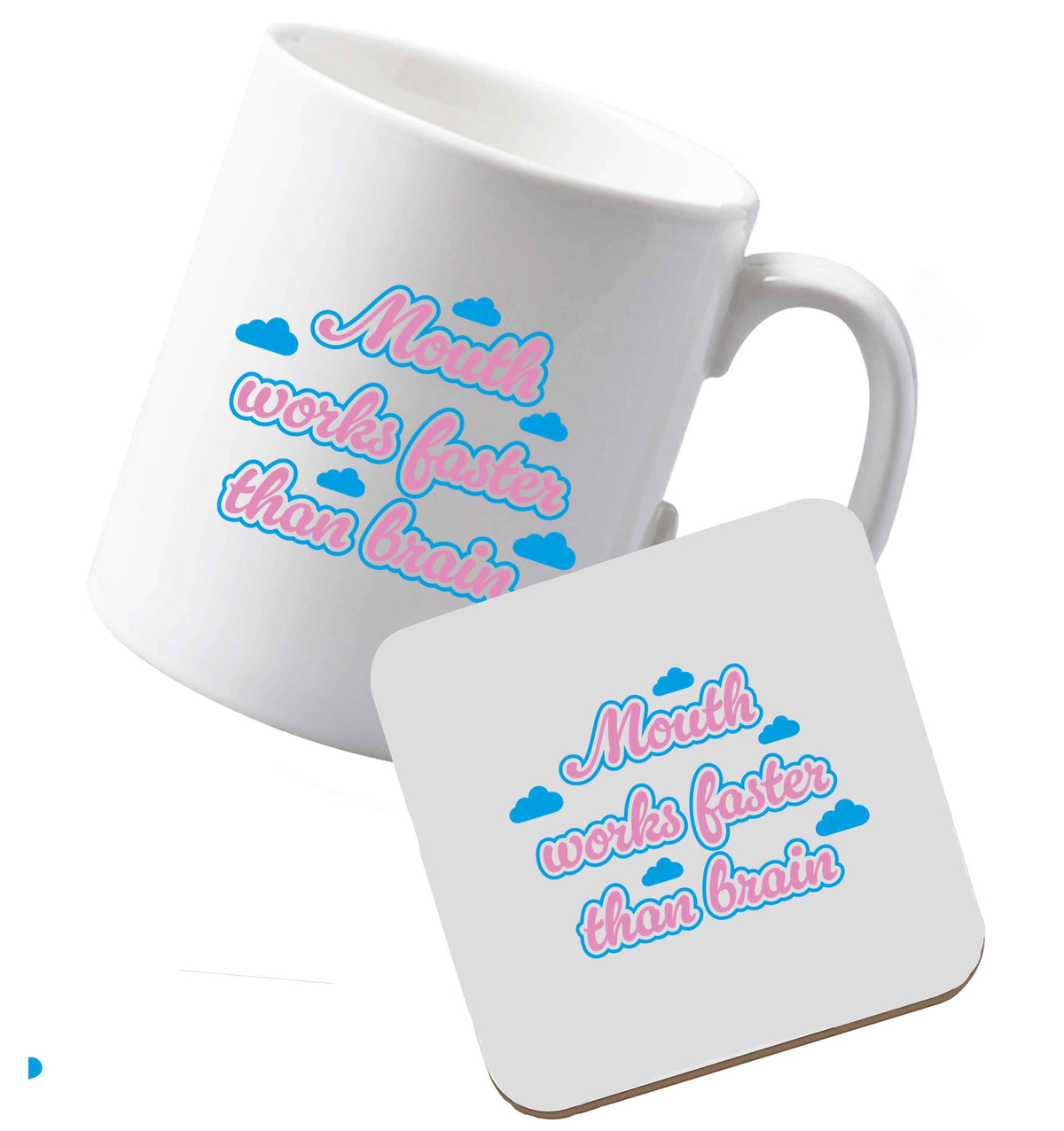 10 oz Ceramic mug and coasterA Bag of Nothing Just Like You Asked For both sides