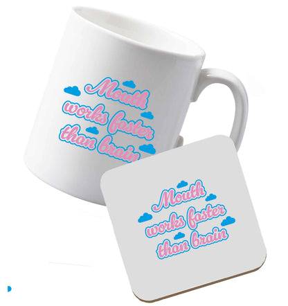 10 oz Ceramic mug and coasterA Bag of Nothing Just Like You Asked For both sides