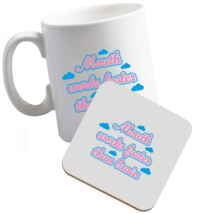 10 ozA Bag of Nothing Just Like You Asked For ceramic mug and coaster set right handed