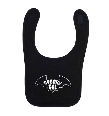 Spooky gal Kit black baby bib