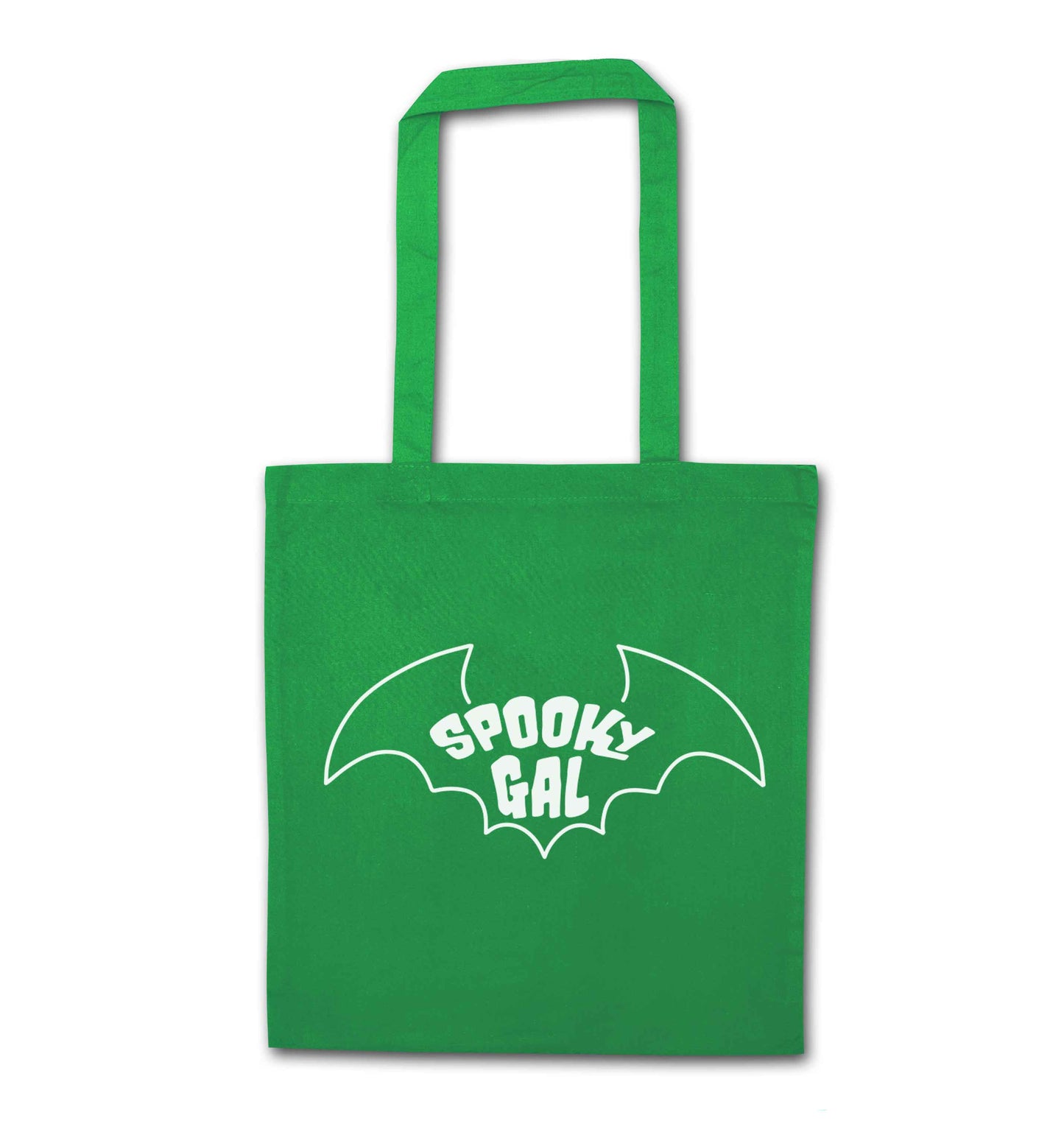 Spooky gal Kit green tote bag