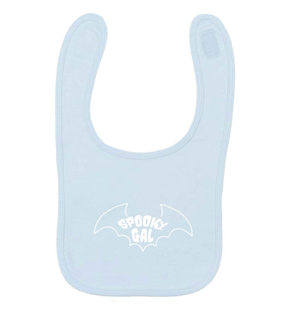 Spooky gal Kit pale blue baby bib