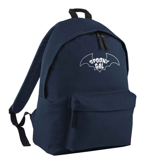 Spooky gal Kit navy children's backpack