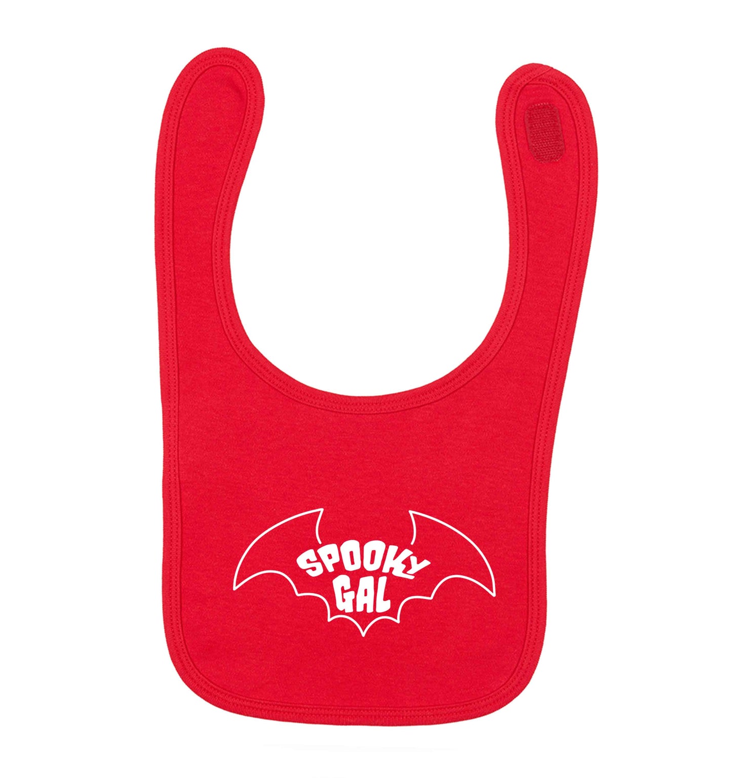 Spooky gal Kit red baby bib