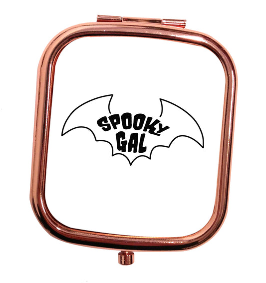 Spooky gal Kit rose gold square pocket mirror