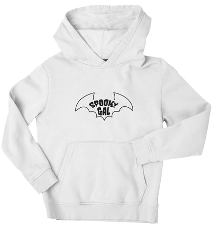 Spooky gal Kit children's white hoodie 12-13 Years