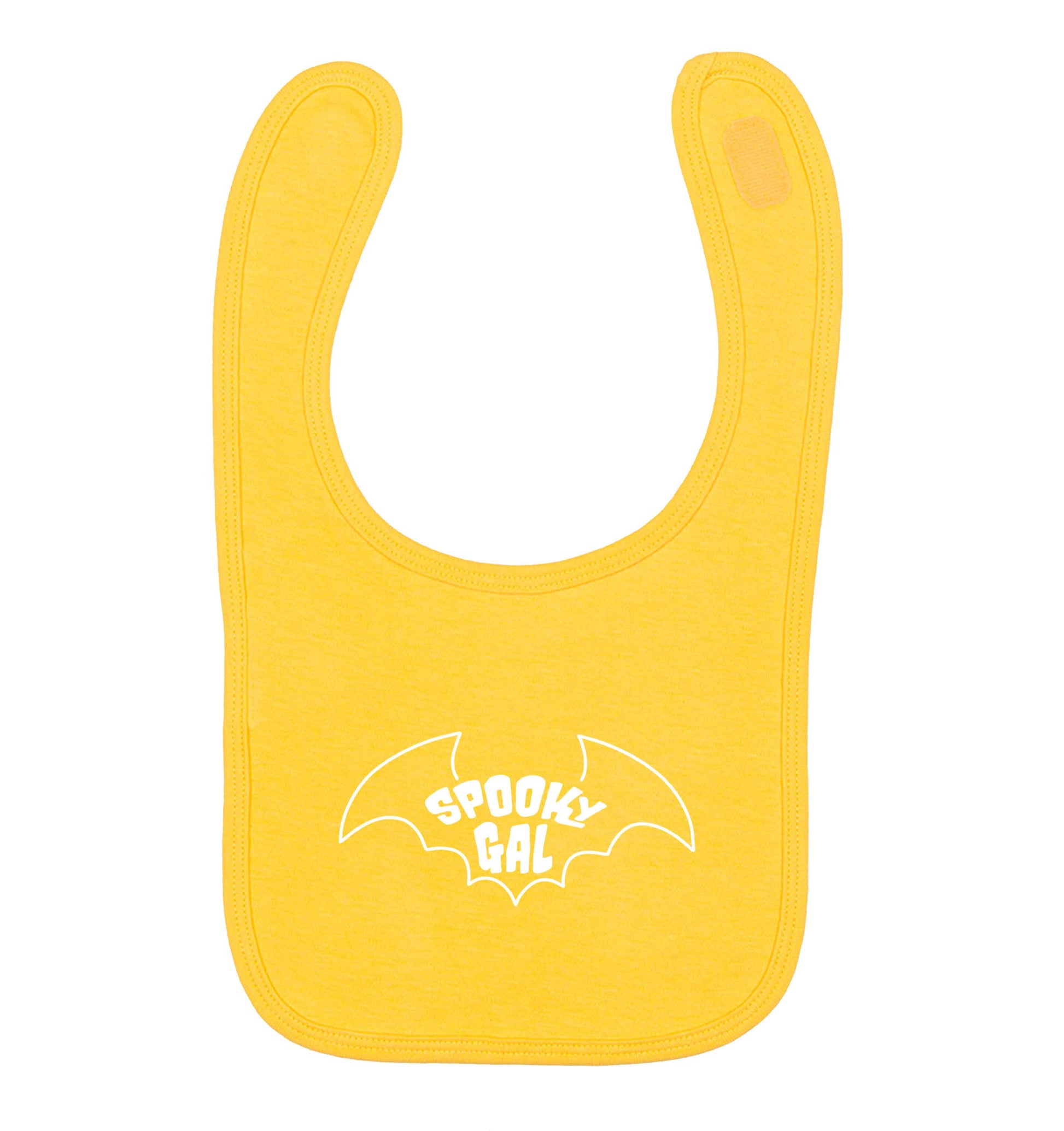 Spooky gal Kit yellow baby bib