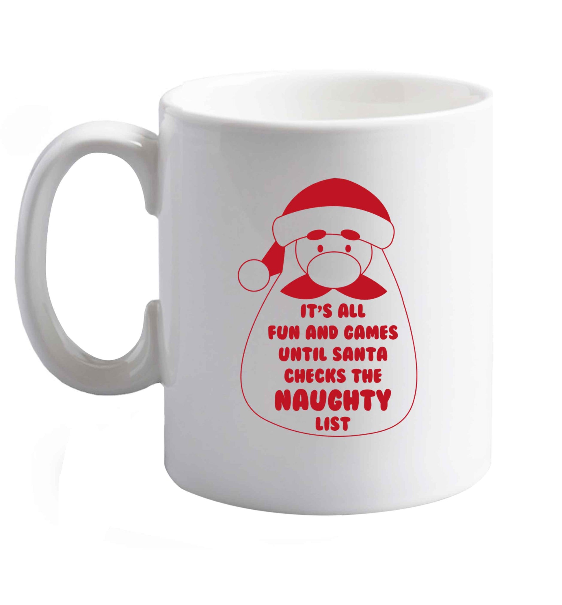 10 oz Favourite Type Pan Pancake ceramic mug right handed
