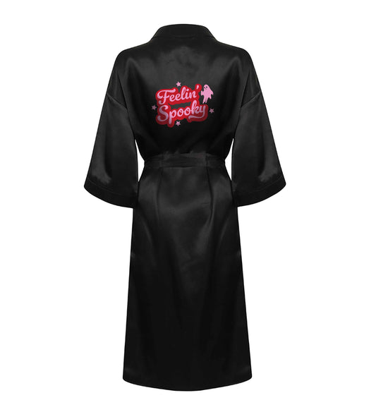 Feelin' Spooky Kit XL/XXL black ladies dressing gown size 16/18