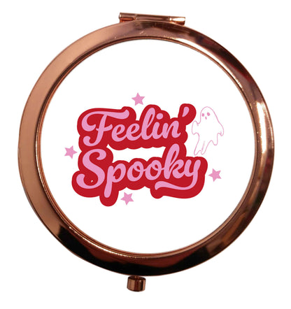 Feelin' Spooky Kit rose gold circle pocket mirror