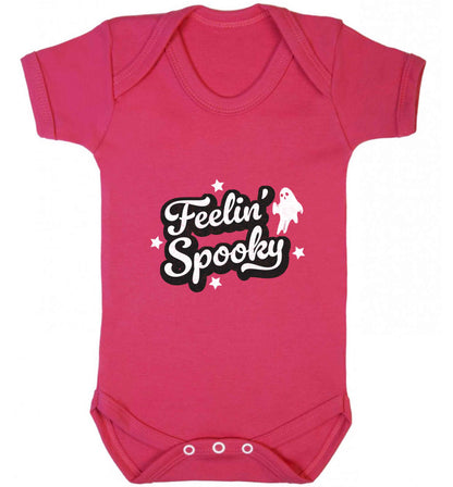 Feelin' Spooky Kit baby vest dark pink 18-24 months