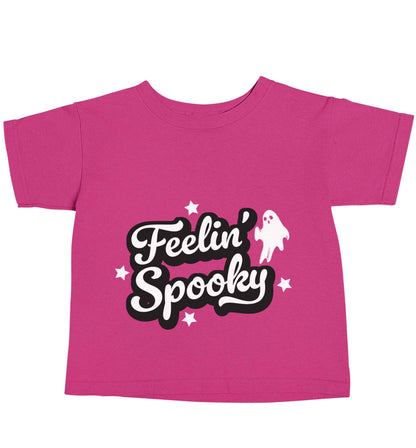 Feelin' Spooky Kit pink baby toddler Tshirt 2 Years