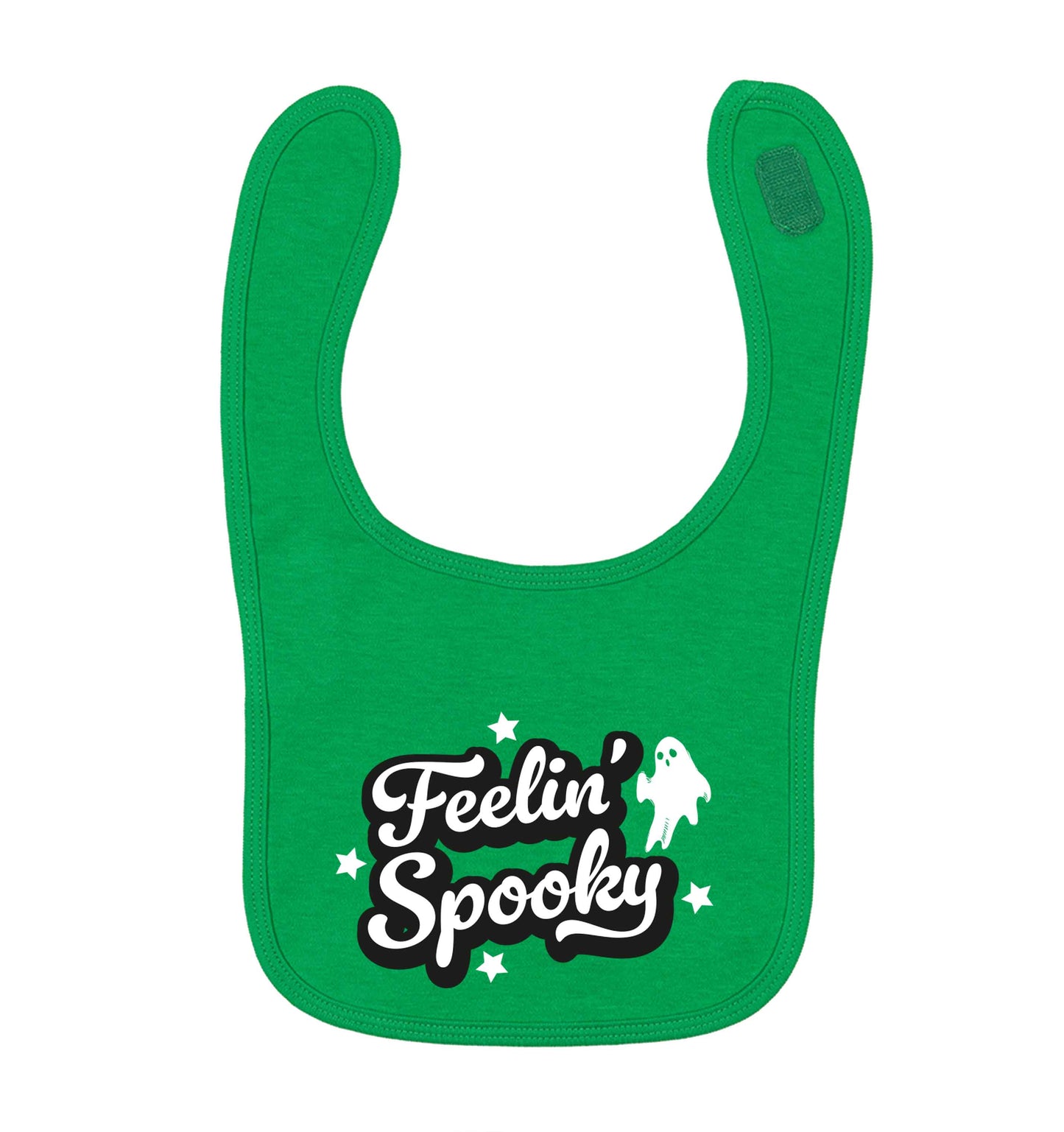 Feelin' Spooky Kit green baby bib