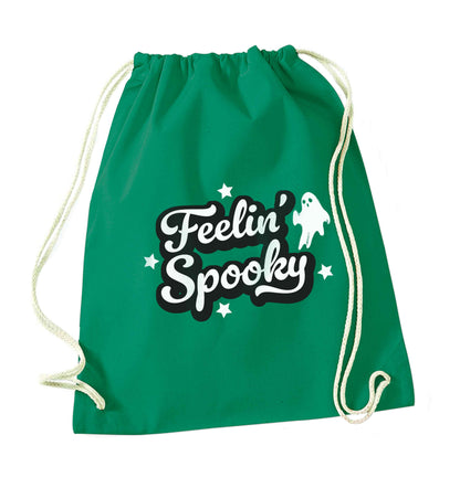 Feelin' Spooky Kit green drawstring bag