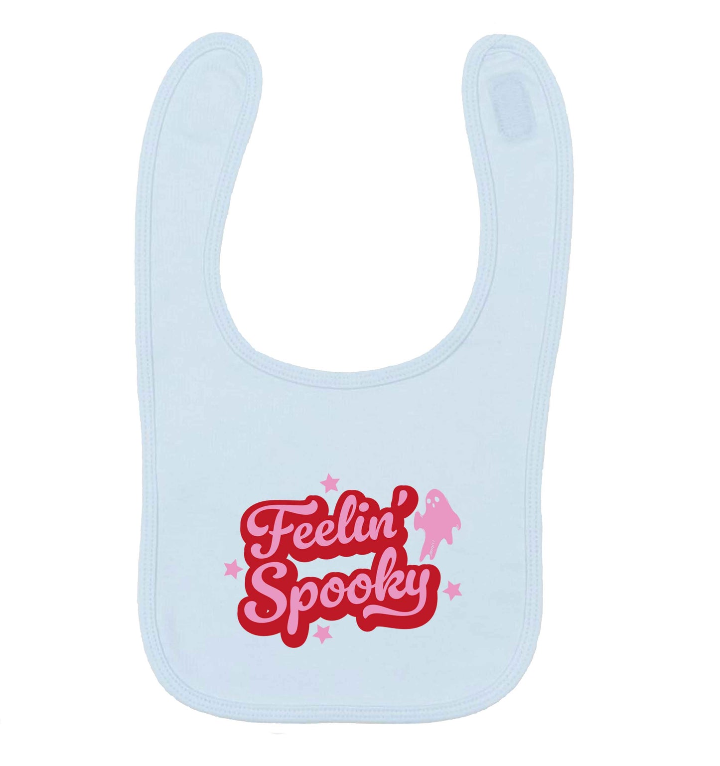 Feelin' Spooky Kit pale blue baby bib