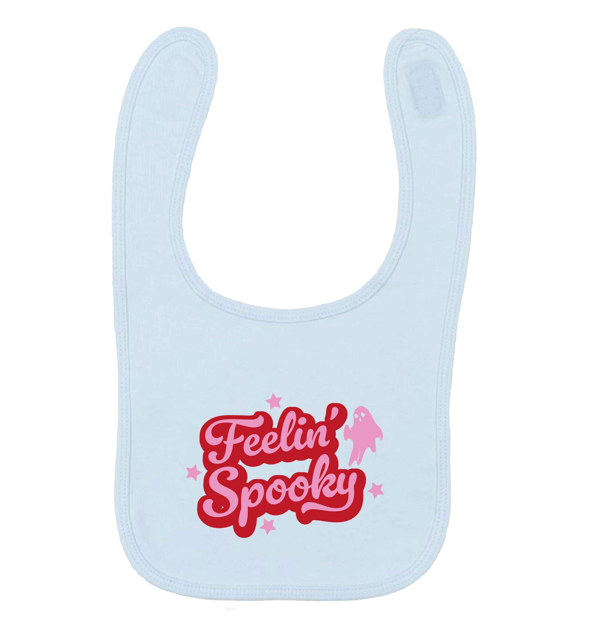 Feelin' Spooky Kit pale blue baby bib