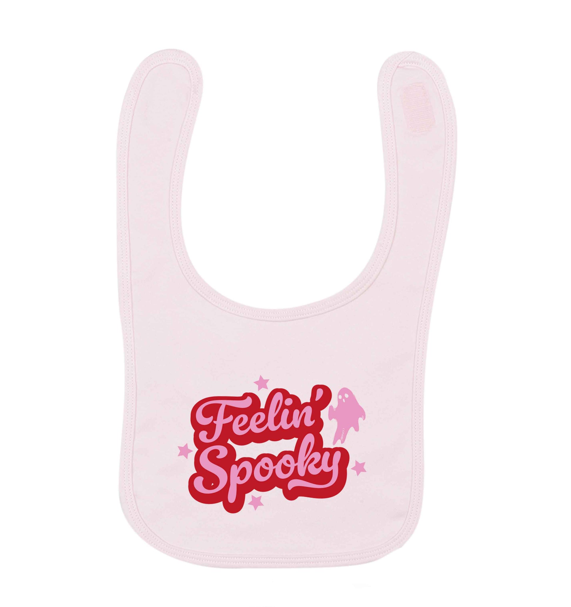 Feelin' Spooky Kit pale pink baby bib