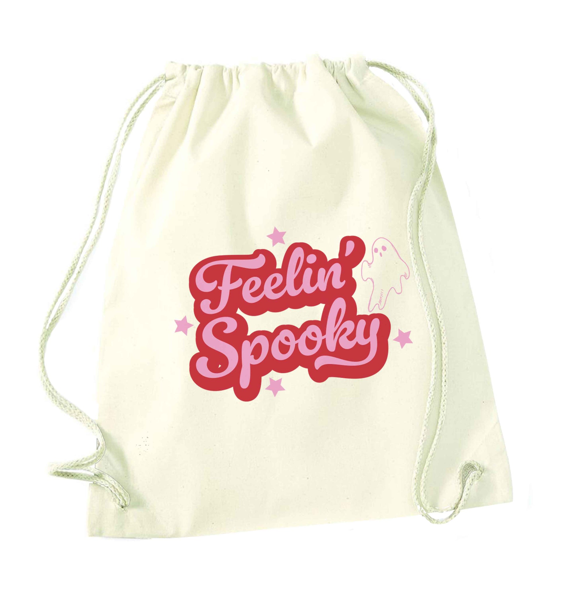 Feelin' Spooky Kit natural drawstring bag