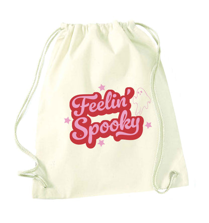 Feelin' Spooky Kit natural drawstring bag