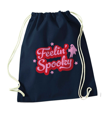 Feelin' Spooky Kit navy drawstring bag