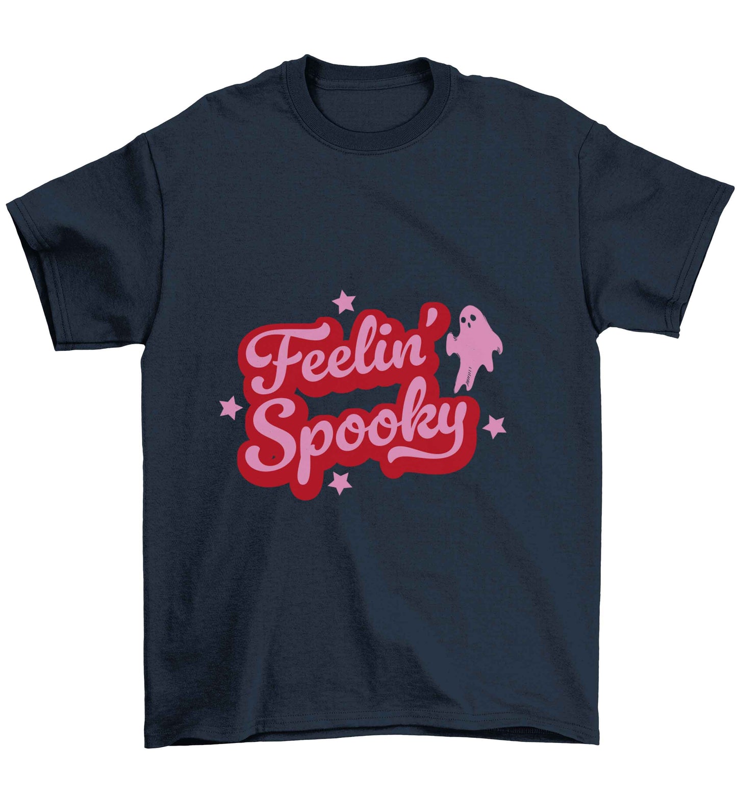 Feelin' Spooky Kit Children's navy Tshirt 12-13 Years