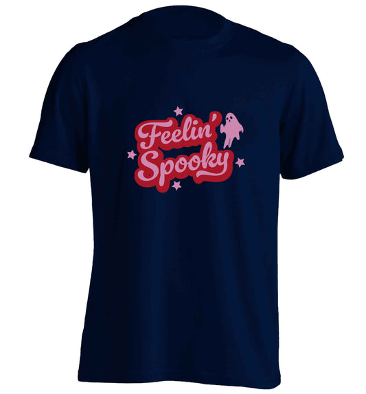Feelin' Spooky Kit adults unisex navy Tshirt 2XL
