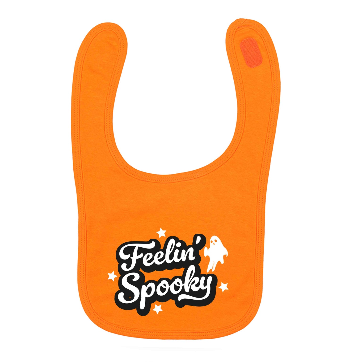 Feelin' Spooky Kit orange baby bib