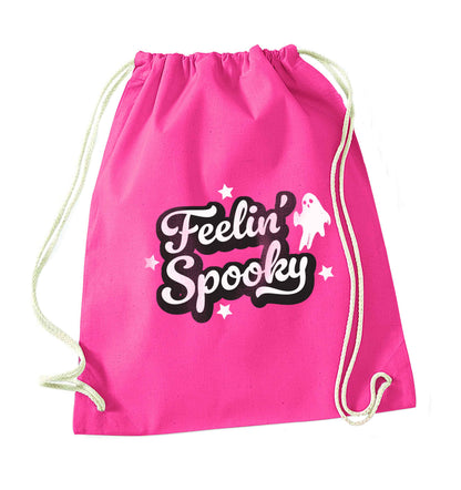 Feelin' Spooky Kit pink drawstring bag