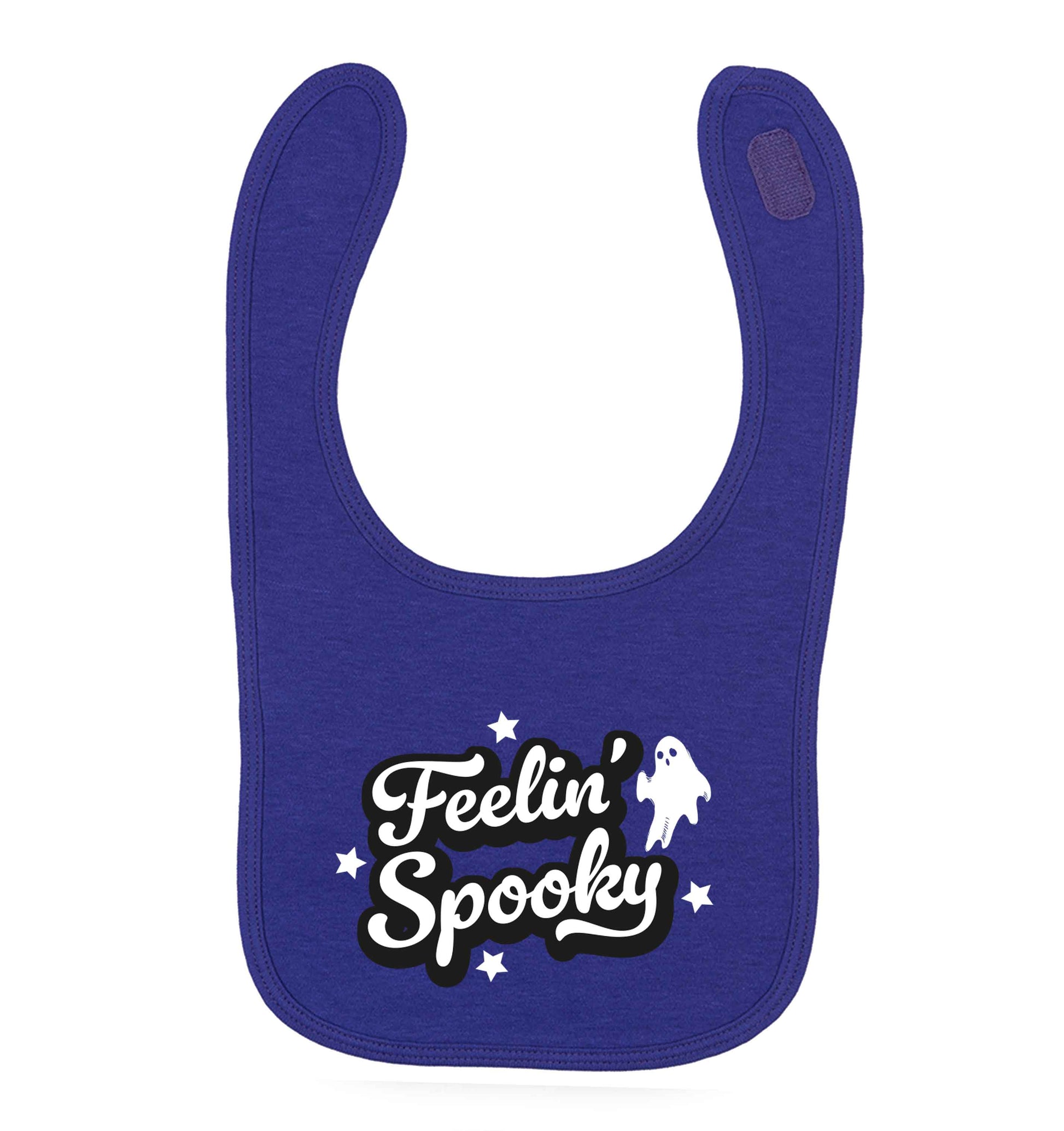 Feelin' Spooky Kit purple baby bib