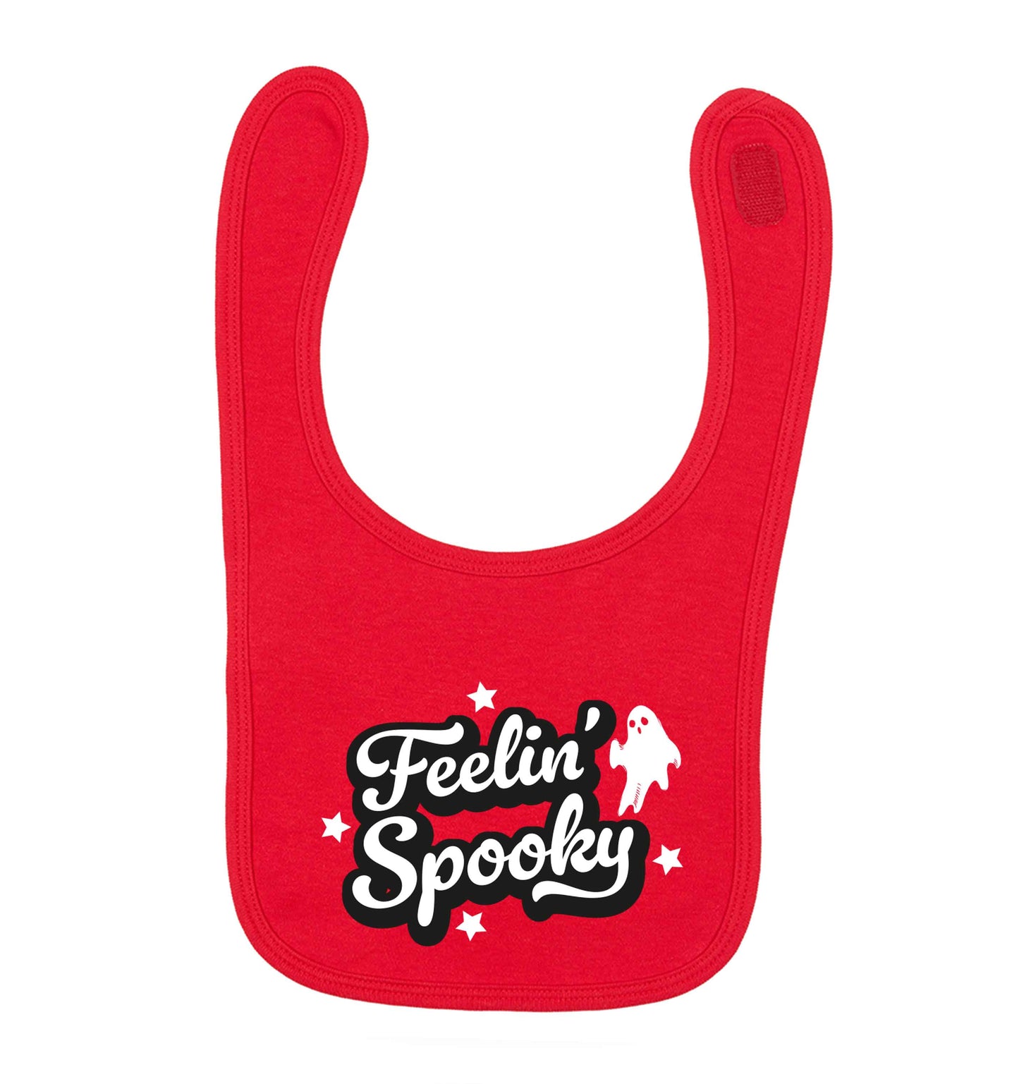 Feelin' Spooky Kit red baby bib